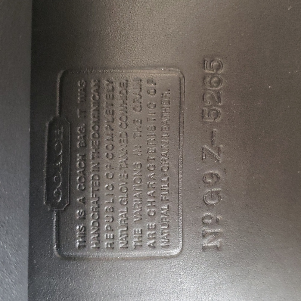 Coach Black Leather Satchel - Picture 7 of 7